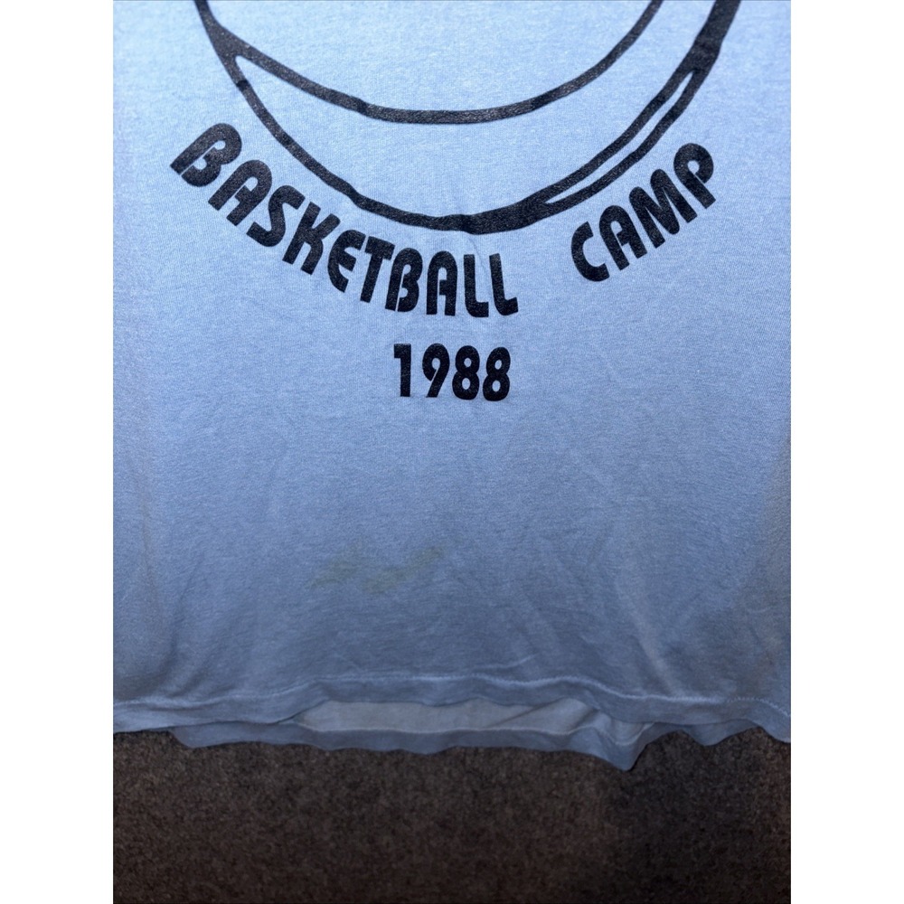 Vintage YMCA Basketball Camp t Shirt - Screen Stars - Size L - Picture 3 of 12